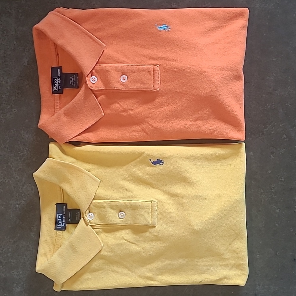 POLO RALPH LAUREN SHORT SLEEVE POLO SHIRTS SET OF 2